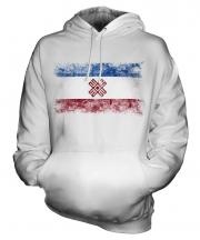 Mari El Distressed Flag Unisex Adult Hoodie