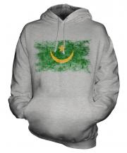 Mauritania Distressed Flag Unisex Adult Hoodie