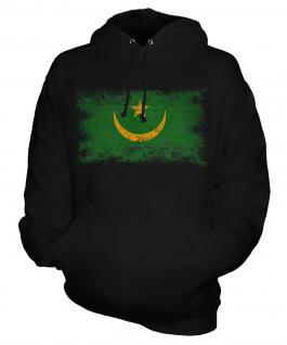Mauritania Distressed Flag Unisex Adult Hoodie
