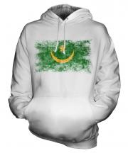 Mauritania Distressed Flag Unisex Adult Hoodie