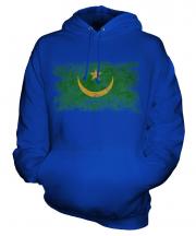 Mauritania Distressed Flag Unisex Adult Hoodie