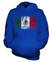 Mexico Distressed Flag Unisex Adult Hoodie