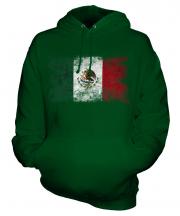 Mexico Distressed Flag Unisex Adult Hoodie
