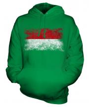Monaco Distressed Flag Unisex Adult Hoodie
