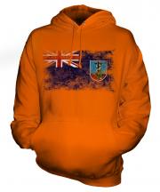 Montserrat Distressed Flag Unisex Adult Hoodie