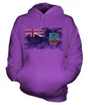 Montserrat Distressed Flag Unisex Adult Hoodie