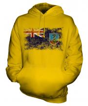 Montserrat Distressed Flag Unisex Adult Hoodie