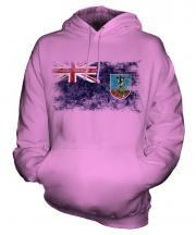 Montserrat Distressed Flag Unisex Adult Hoodie