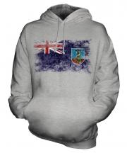 Montserrat Distressed Flag Unisex Adult Hoodie