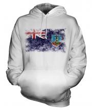 Montserrat Distressed Flag Unisex Adult Hoodie