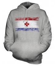 Mordovia Distressed Flag Unisex Adult Hoodie