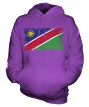 Namibia Distressed Flag Unisex Adult Hoodie