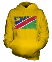 Namibia Distressed Flag Unisex Adult Hoodie