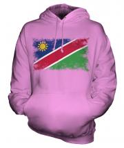 Namibia Distressed Flag Unisex Adult Hoodie