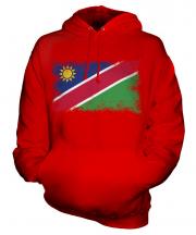 Namibia Distressed Flag Unisex Adult Hoodie