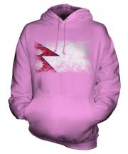 Nepal Distressed Flag Unisex Adult Hoodie