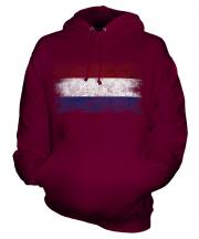 Netherlands Distressed Flag Unisex Adult Hoodie