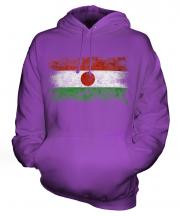 Niger Distressed Flag Unisex Adult Hoodie