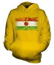 Niger Distressed Flag Unisex Adult Hoodie