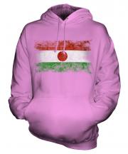 Niger Distressed Flag Unisex Adult Hoodie