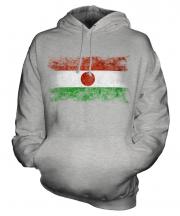 Niger Distressed Flag Unisex Adult Hoodie