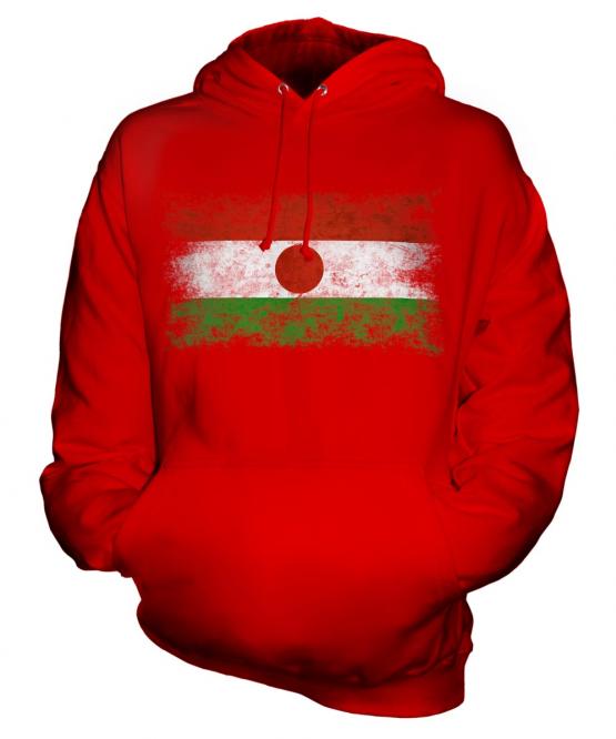 Niger Distressed Flag Unisex Adult Hoodie