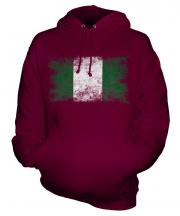 Nigeria Distressed Flag Unisex Adult Hoodie