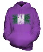 Nigeria Distressed Flag Unisex Adult Hoodie