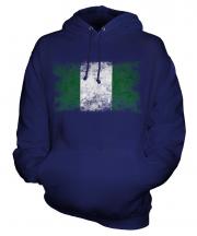 Nigeria Distressed Flag Unisex Adult Hoodie