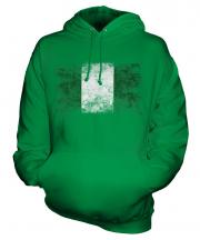 Nigeria Distressed Flag Unisex Adult Hoodie