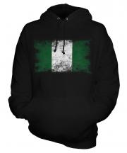 Nigeria Distressed Flag Unisex Adult Hoodie