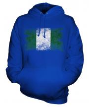 Nigeria Distressed Flag Unisex Adult Hoodie