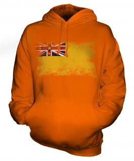 Niue Distressed Flag Unisex Adult Hoodie