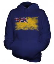 Niue Distressed Flag Unisex Adult Hoodie