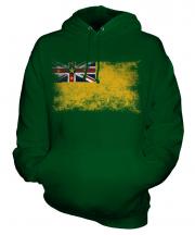 Niue Distressed Flag Unisex Adult Hoodie