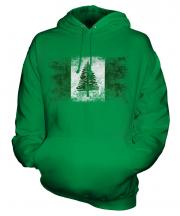 Norfolk Island Distressed Flag Unisex Adult Hoodie