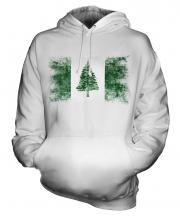 Norfolk Island Distressed Flag Unisex Adult Hoodie