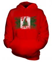 Norfolk Island Distressed Flag Unisex Adult Hoodie