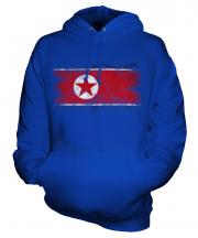 North Korea Distressed Flag Unisex Adult Hoodie