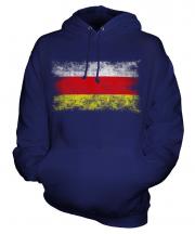 North Ossetia Distressed Flag Unisex Adult Hoodie