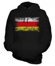North Ossetia Distressed Flag Unisex Adult Hoodie