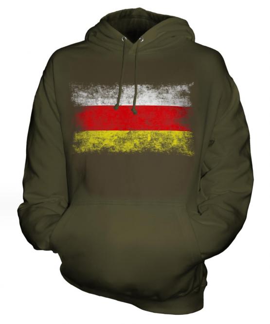 North Ossetia Distressed Flag Unisex Adult Hoodie