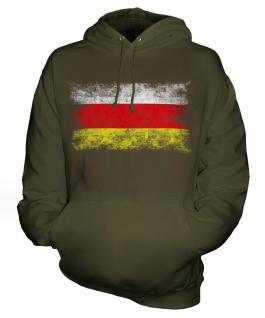North Ossetia Distressed Flag Unisex Adult Hoodie