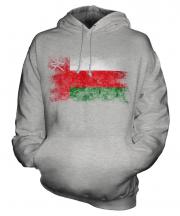 Oman Distressed Flag Unisex Adult Hoodie