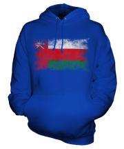 Oman Distressed Flag Unisex Adult Hoodie