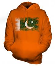 Pakistan Distressed Flag Unisex Adult Hoodie