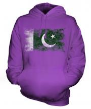 Pakistan Distressed Flag Unisex Adult Hoodie