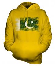 Pakistan Distressed Flag Unisex Adult Hoodie