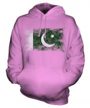 Pakistan Distressed Flag Unisex Adult Hoodie