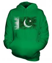 Pakistan Distressed Flag Unisex Adult Hoodie